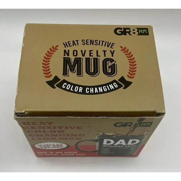 Heat Changing Worlds Best Dad Mug. 12oz Dad Nutrition Facts Funny Coffee Mug - Picture 11 of 12